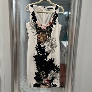 Black Halo Elsinore Floral Sheath Dress Size 10